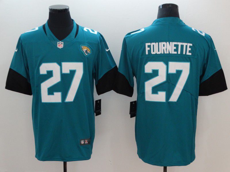 Men Jacksonville Jaguars 27 Fournette Green Vapor Untouchable Limited Player Nike NFL Jerseys